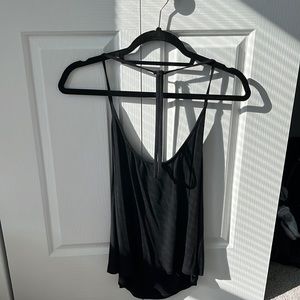 Tobi black flowy tank